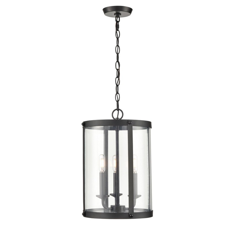 Millennium 94003-MB Aydenn Three Light Pendant, Matte Black