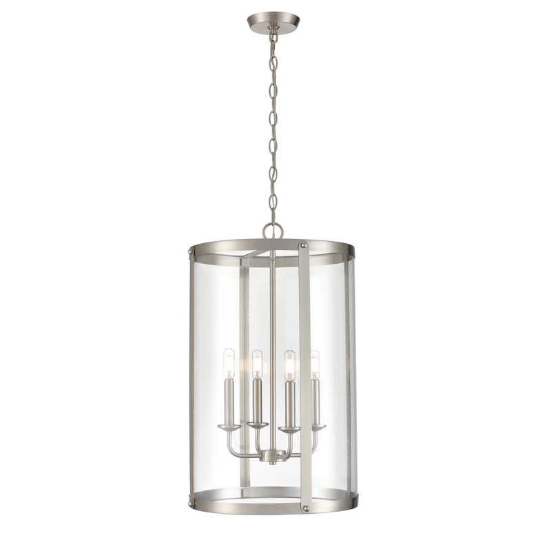 Millennium 94201-BN Aydenn Four Light Pendant, Brushed Nickel