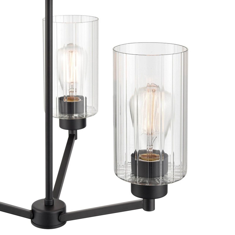 Millennium 9513-MB Beverlly Three Light Chandelier, Matte Black