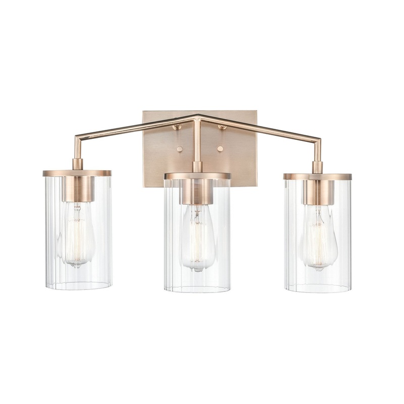 Millennium 9523-MG Beverlly Three Light Vanity, Modern Gold