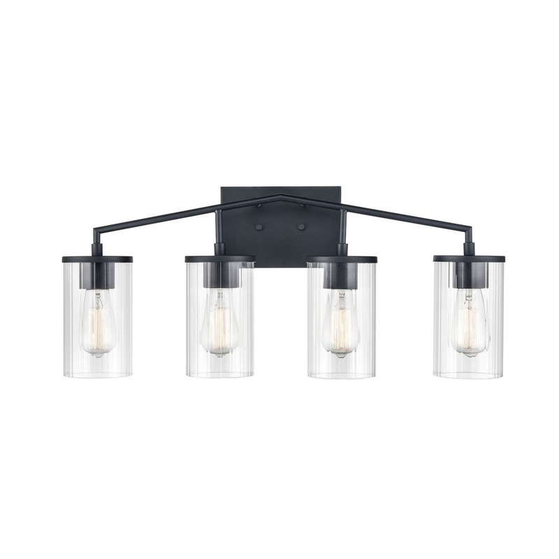 Millennium 9524-MB Beverlly Four Light Vanity, Matte Black