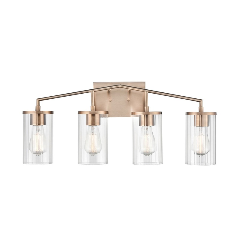 Millennium 9524-MG Beverlly Four Light Vanity, Modern Gold