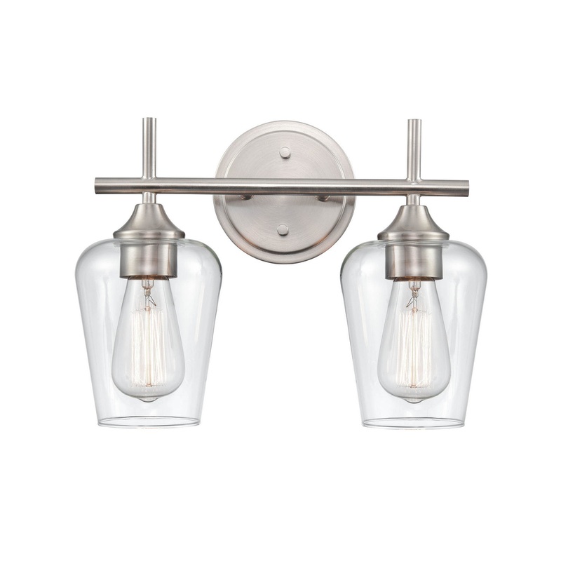 Millennium 9702-BN Ashford Two Light Vanity, Brushed Nickel
