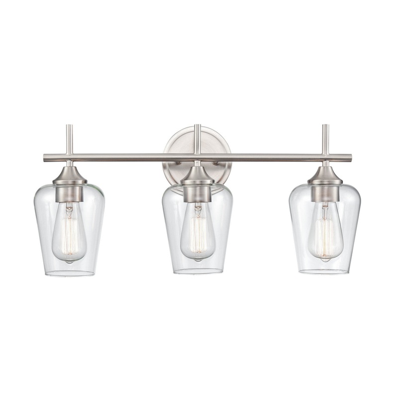 Millennium 9703-BN Ashford Three Light Vanity, Brushed Nickel