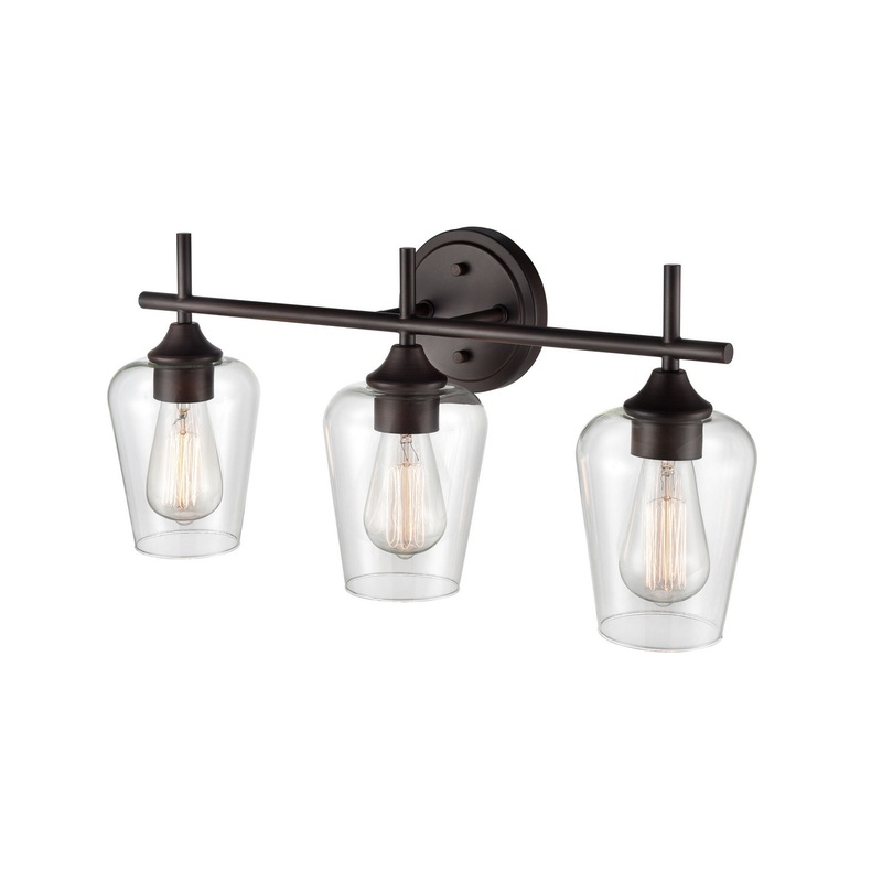 Millennium 9703-RBZ Ashford Three Light Vanity, Rubbed Bronze