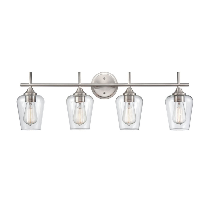 Millennium 9704-BN Ashford Four Light Vanity, Brushed Nickel