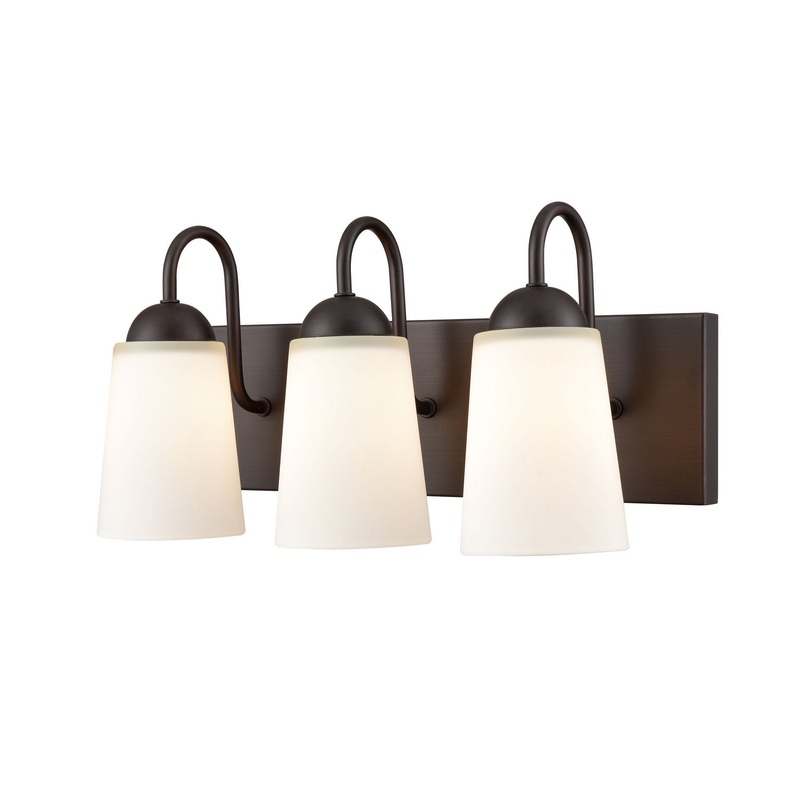 Millennium 9813-RBZ Ivey Lake Three Light Vanity, Rubbed Bronze