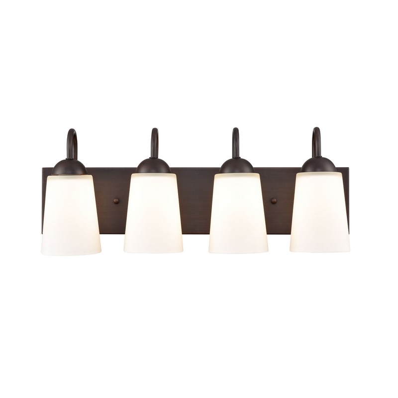 Millennium 9814-RBZ Ivey Lake Four Light Vanity, Rubbed Bronze
