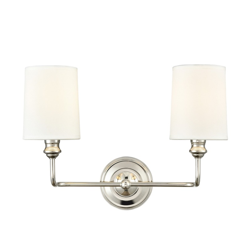 Millennium 99802-PN Leena Two Light Vanity, Polished Nickel