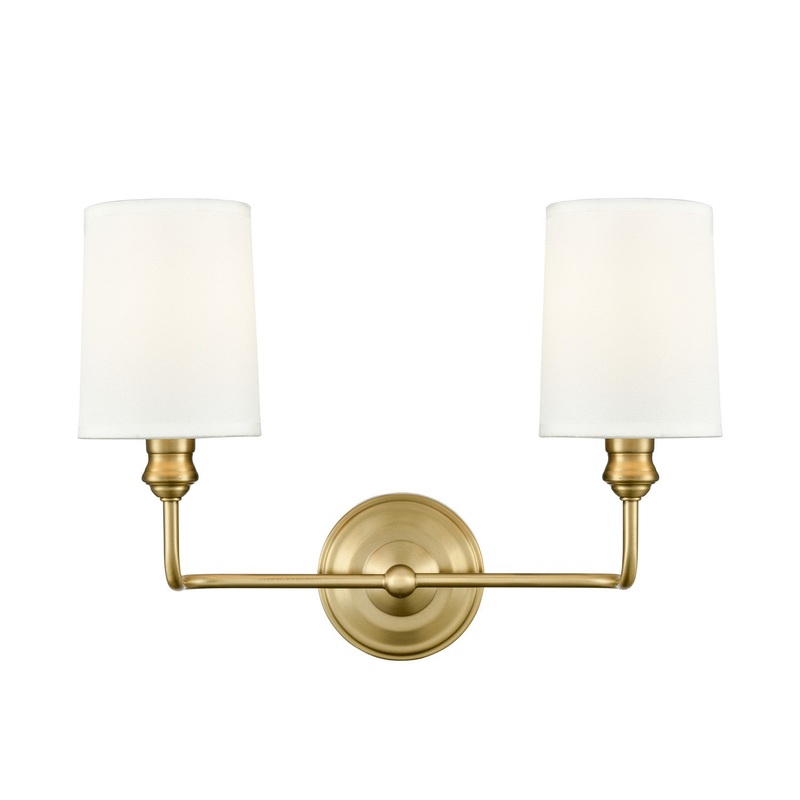 Millennium 99802-VB Leena Two Light Vanity, Vintage Brass