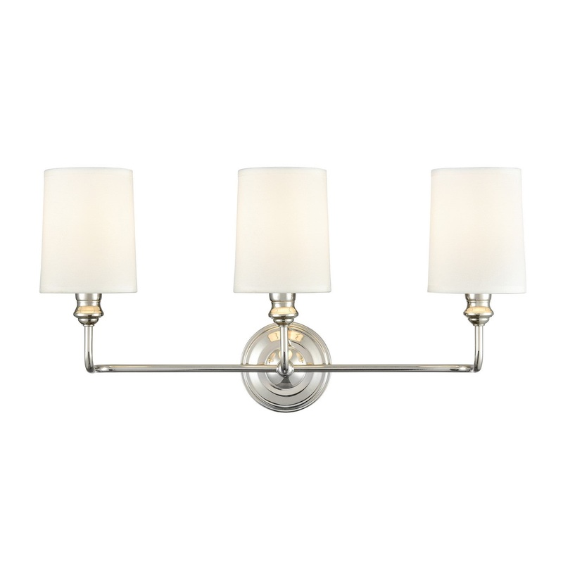 Millennium 99803-PN Leena Three Light Vanity, Polished Nickel