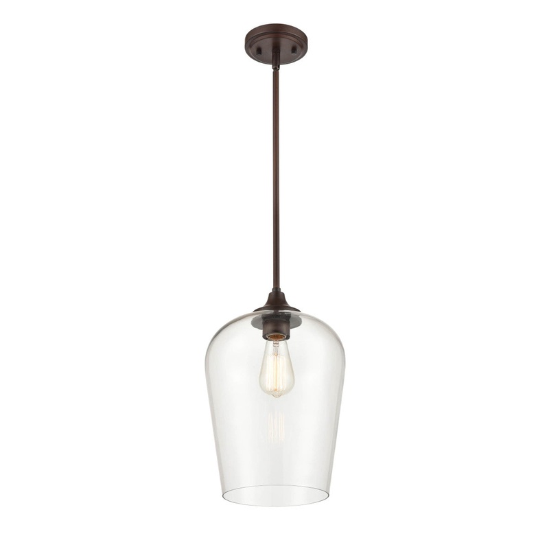 Millennium 9741-RBZ Ashford One Light Mini Pendant, Rubbed Bronze