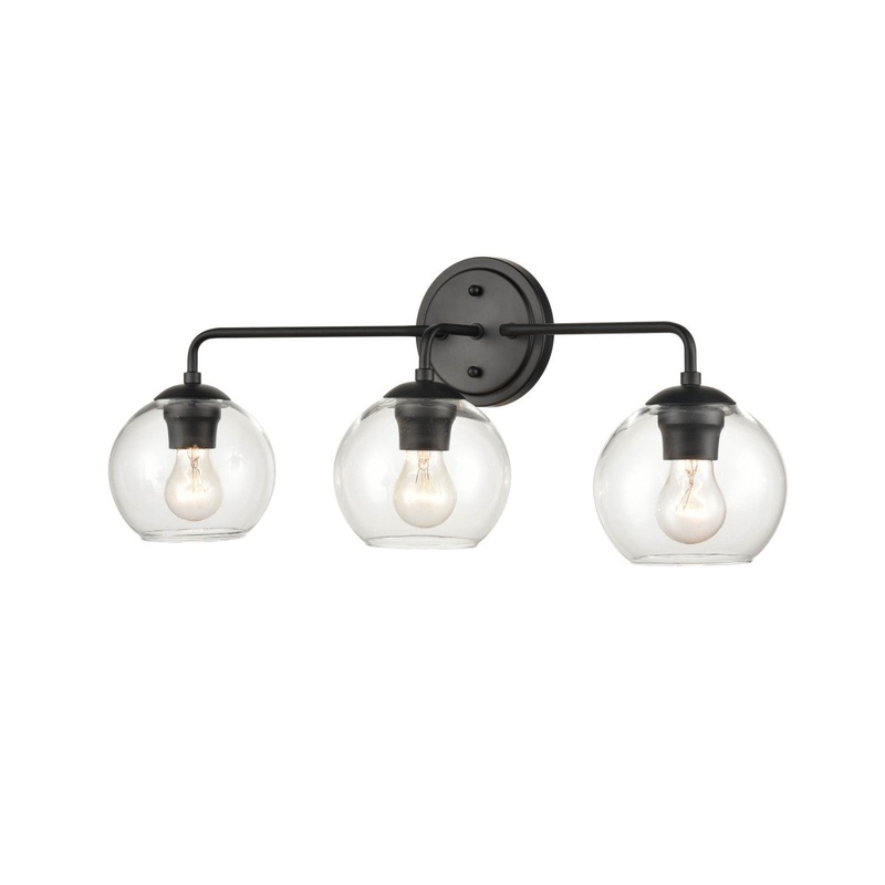 Millennium 9753-MB Three Light Vanity, Matte Black