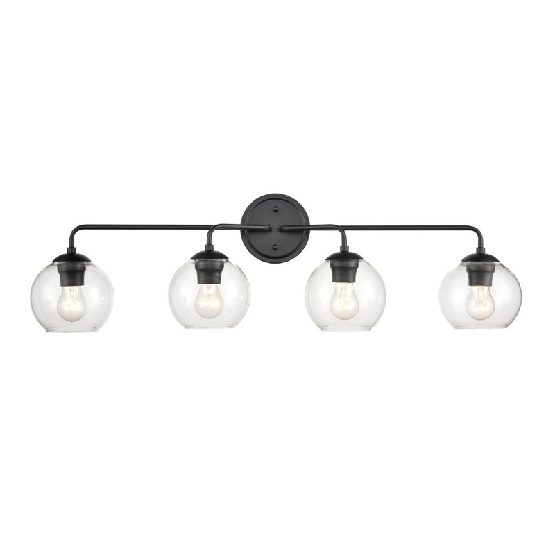 Millennium 9754-MB Four Light Vanity, Matte Black