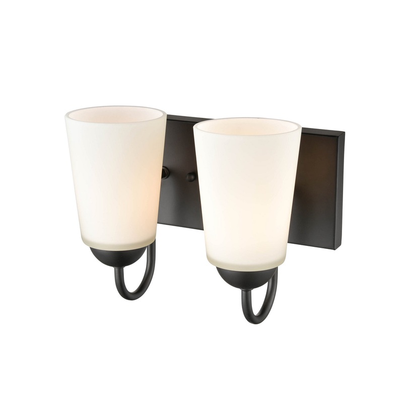 Millennium 9812-MB Ivey Lake Two Light Vanity, Matte Black