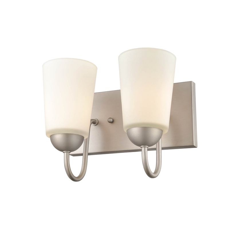 Millennium 9812-SN Ivey Lake Two Light Vanity, Satin Nickel