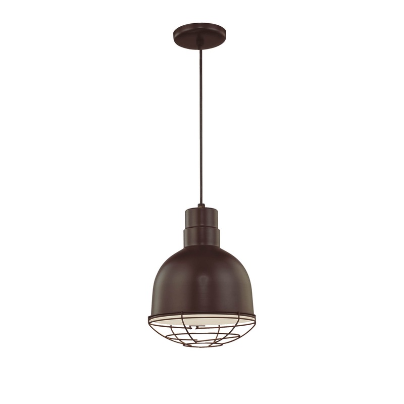 Millennium RDBC10-ABR R Series One Light Pendant, Architectural Bronze