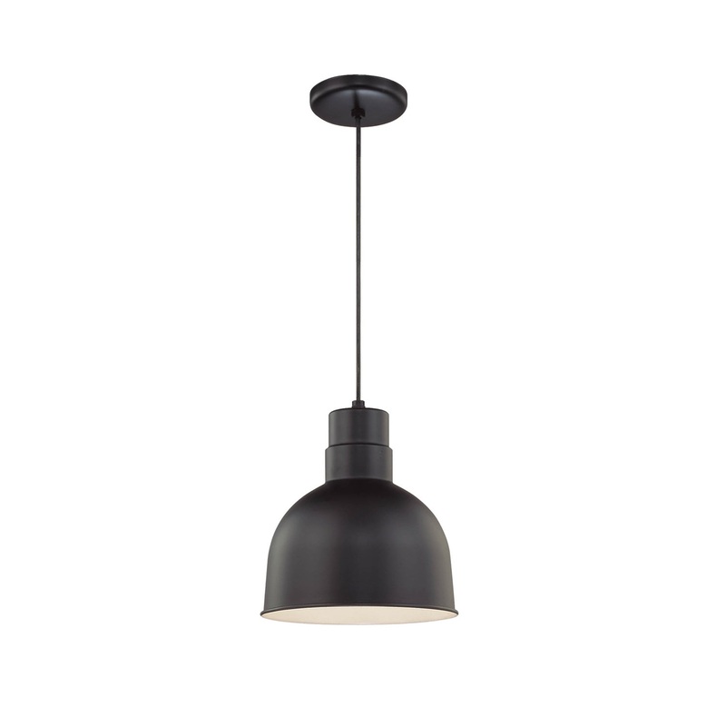 Millennium RDBC10-SB R Series One Light Pendant, Satin Black