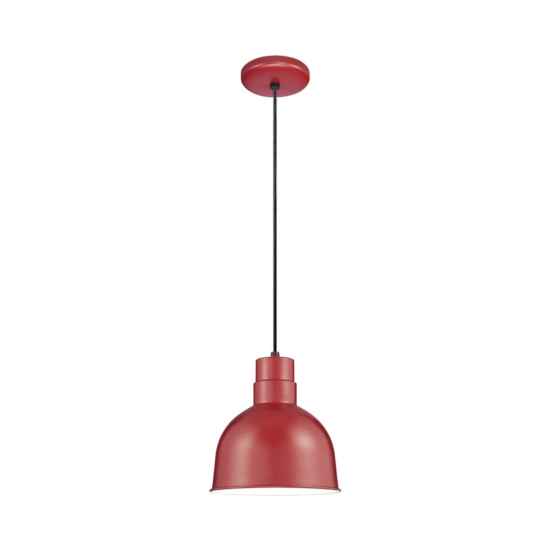 Millennium RDBC10-SR R Series One Light Pendant, Satin Red