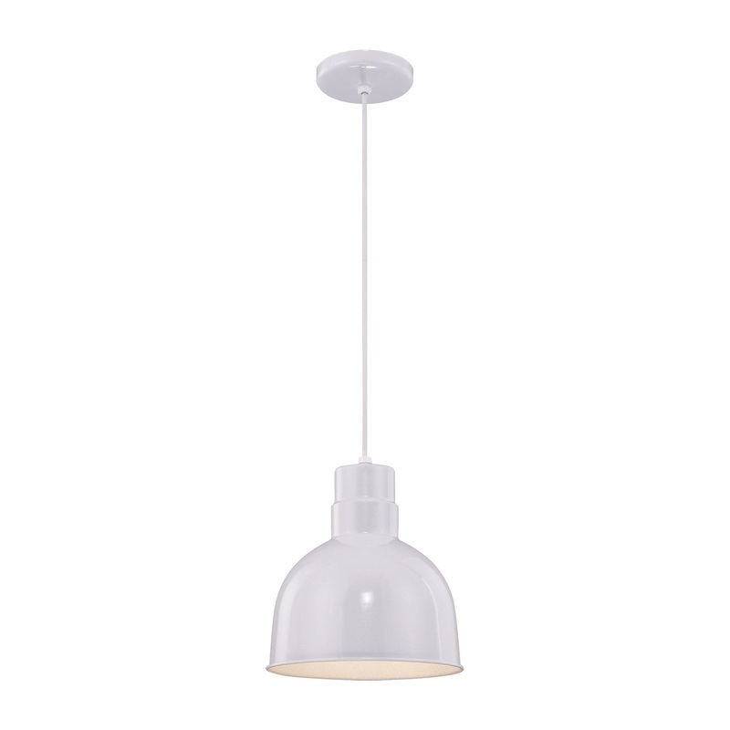 Millennium RDBC10-WH R Series One Light Pendant, White