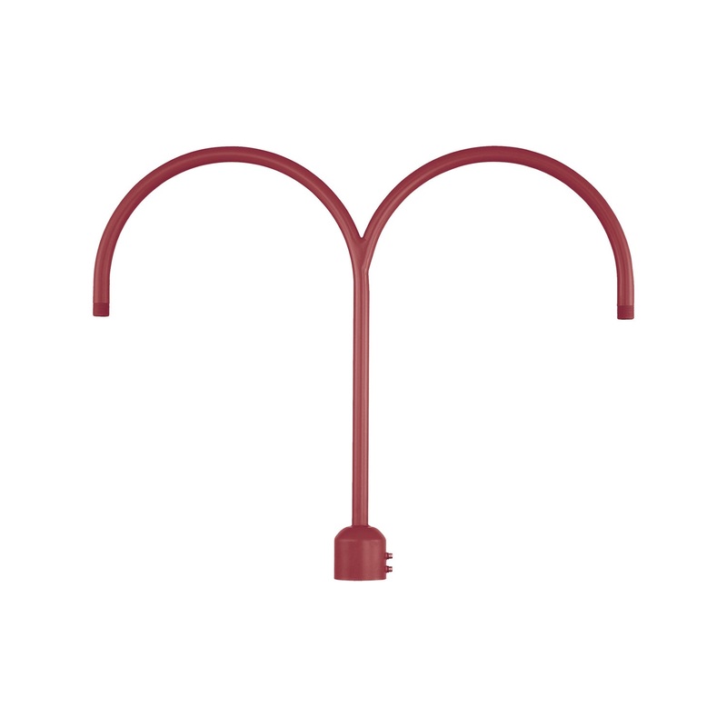 Millennium RPAD-SR R Series Two Light Post Adapter, Satin Red