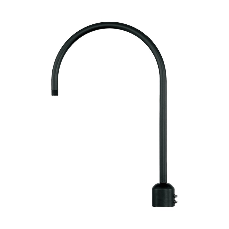 Millennium RPAS-SB R Series One Light Post Adapter, Satin Black