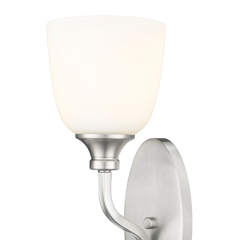 Millennium 491001-BN Alberta One Light Wall Sconce, Brushed Nickel (Discontinued)