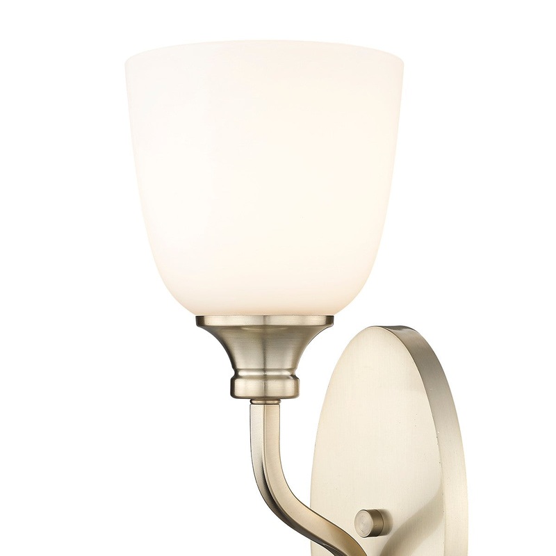 Millennium 491001-MG Alberta One Light Wall Sconce, Modern Gold (Discontinued)