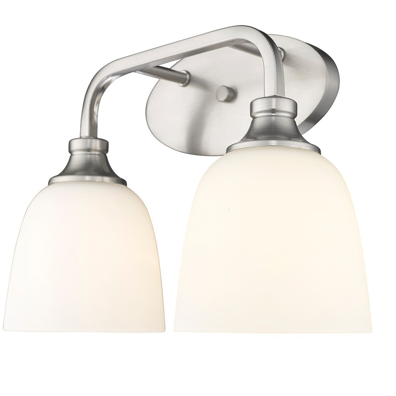 Millennium 491002-BN Alberta Two Light Vanity, Brushed Nickel (Discontinued)