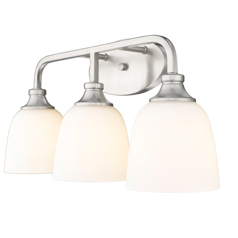 Millennium 491003-BN Alberta Three Light Vanity, Brushed Nickel (Discontinued)