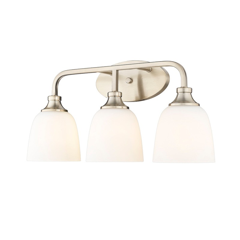 Millennium 491003-MG Alberta Three Light Vanity, Modern Gold (Discontinued)