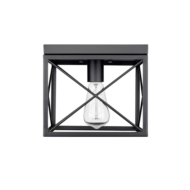 Millennium 94101-MB One Light Flushmount, Matte Black