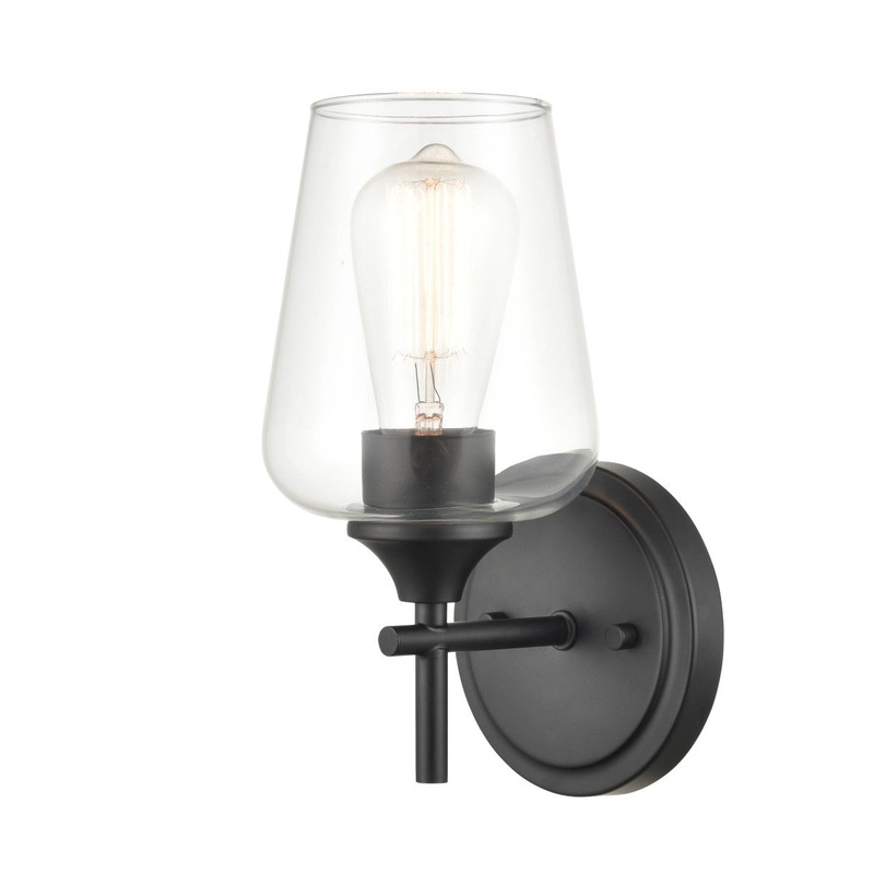 Millennium 9701-MB Ashford One Light Wall Sconce, Matte Black