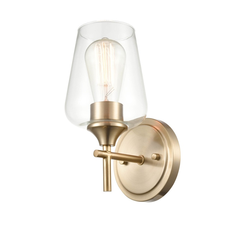 Millennium 9701-MG Ashford One Light Wall Sconce, Modern Gold