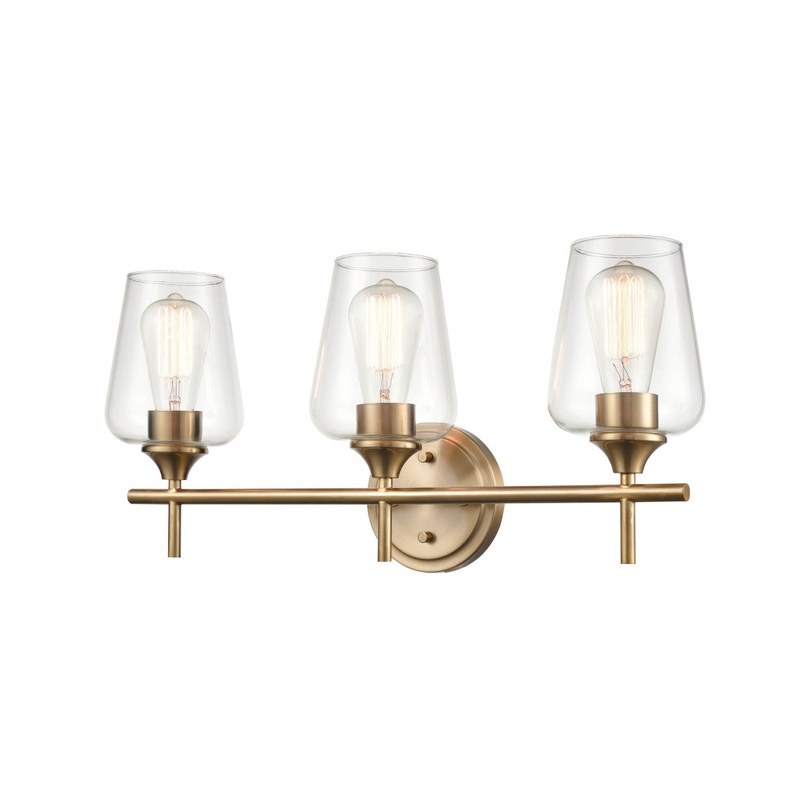 Millennium 9703-MG Ashford Three Light Vanity, Modern Gold