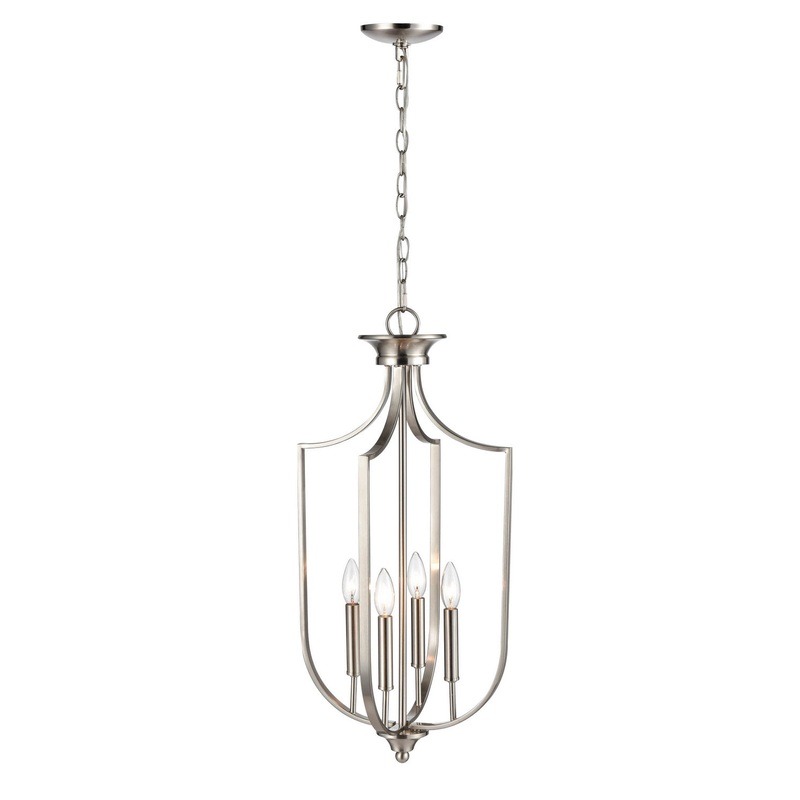 Millennium 9836-BN Four Light Pendant, Brushed Nickel