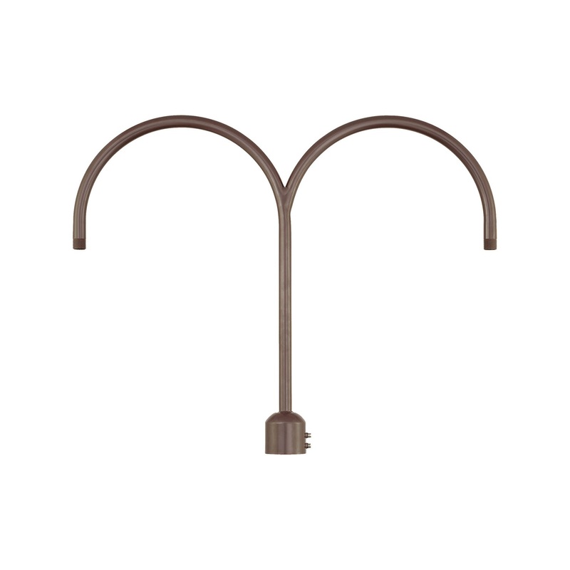 Millennium RPAD-ABR R Series Two Light Post Adapter, Architectural Bronze