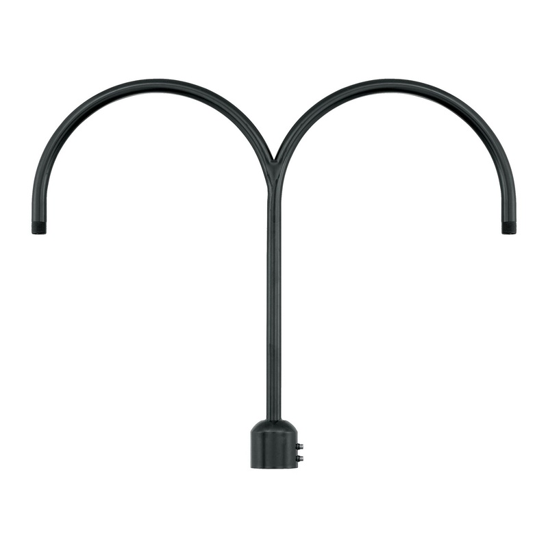 Millennium RPAD-SB R Series Two Light Post Adapter, Satin Black