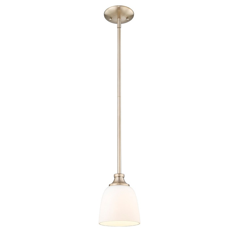 Millennium 492001-MG Alberta One Light Mini Pendant, Modern Gold (Discontinued)