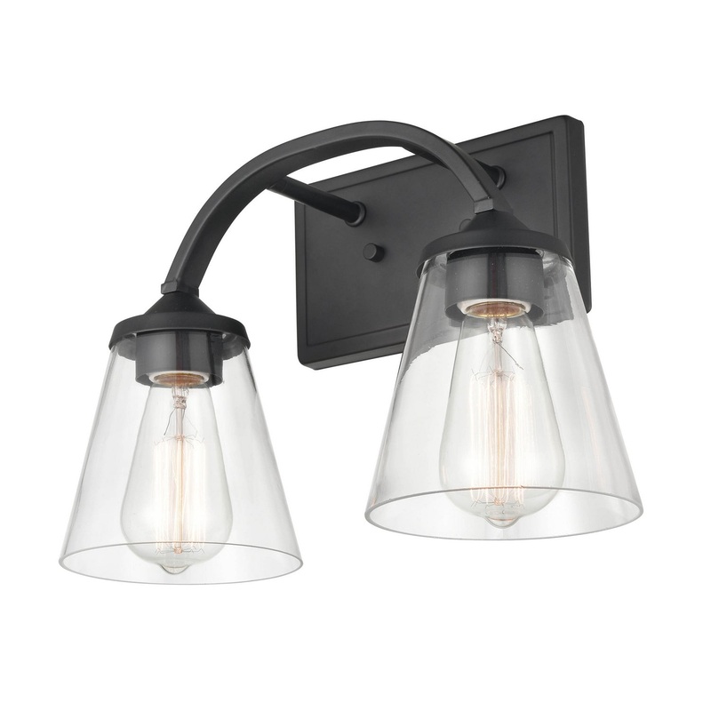 Millennium 9102-MB Josleen Two Light Vanity, Matte Black