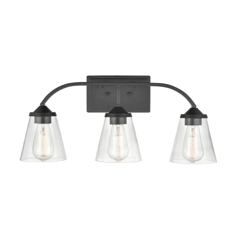 Millennium 9103-MB Josleen Three Light Vanity, Matte Black