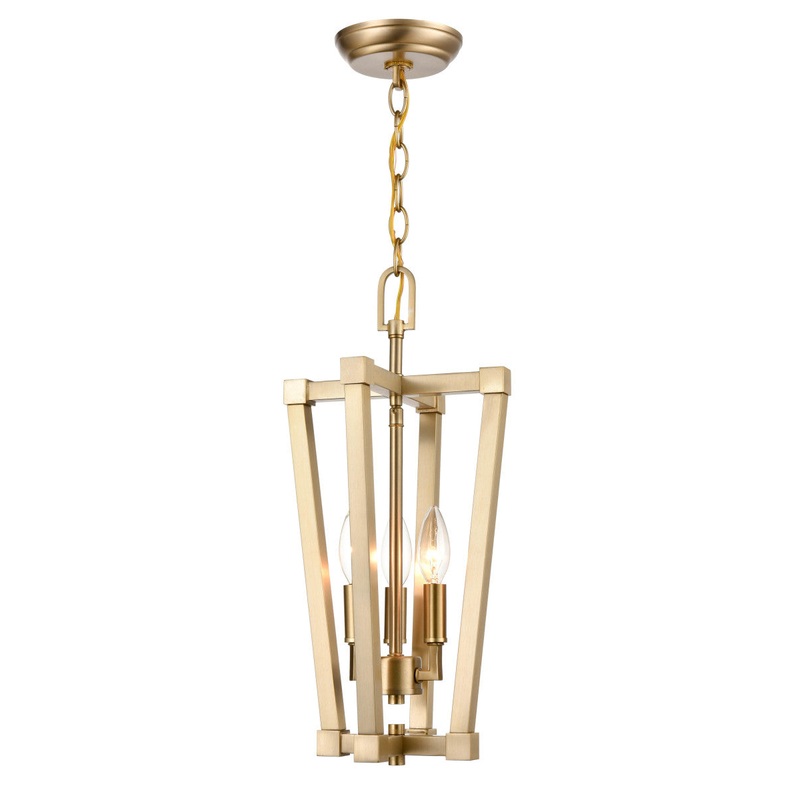 Millennium 9123-MG Three Light Pendant, Modern Gold