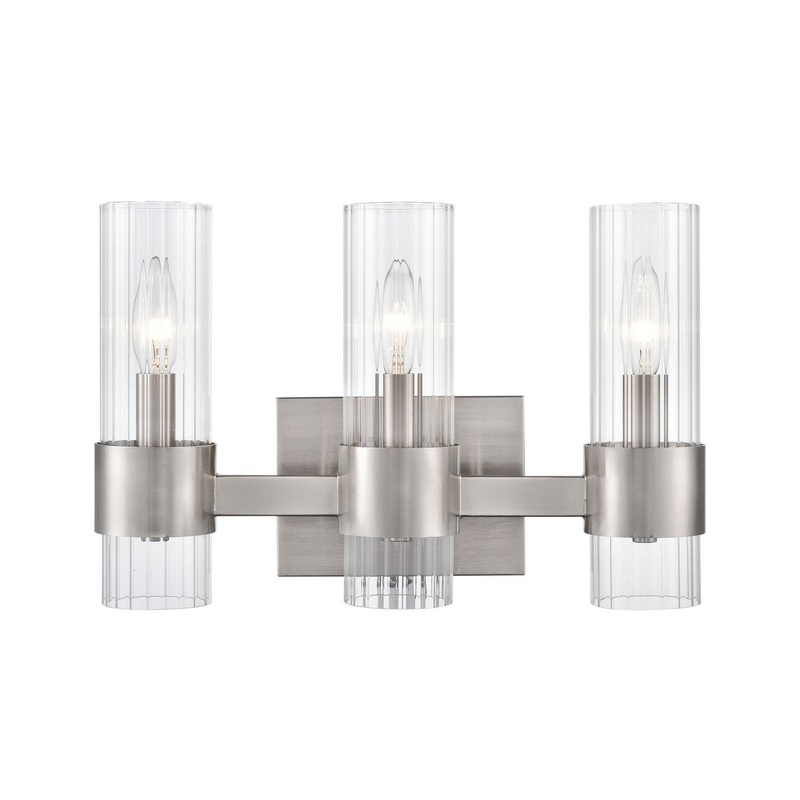 Millennium 9963-BN Caberton Three Light Vanity, Brushed Nickel