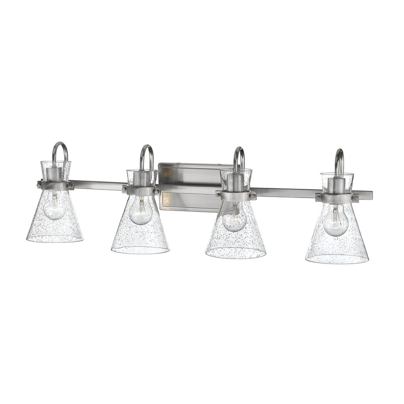 Millennium 2334-BN Layton Four Light Vanity, Brushed Nickel (Discontinued)