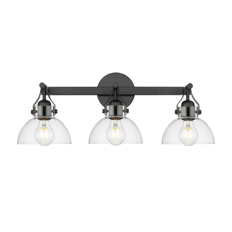 Millennium 24103-MB Three Light Vanity, Matte Black