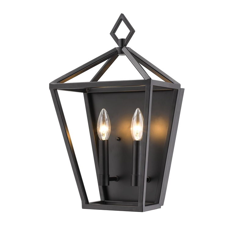 Millennium 2572-MB Two Light Wall Sconce, Matte Black