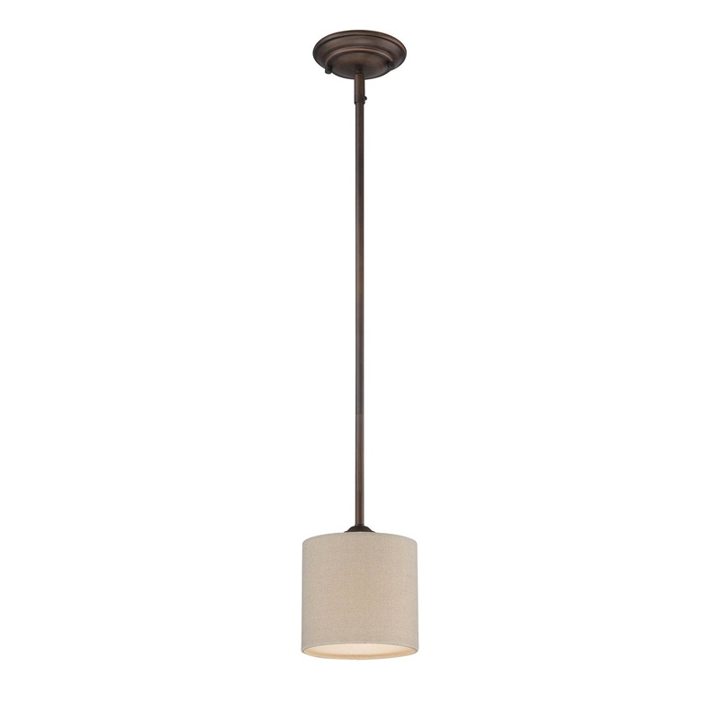 Millennium 3121-RBZ Jackson One Light Mini Pendant, Rubbed Bronze