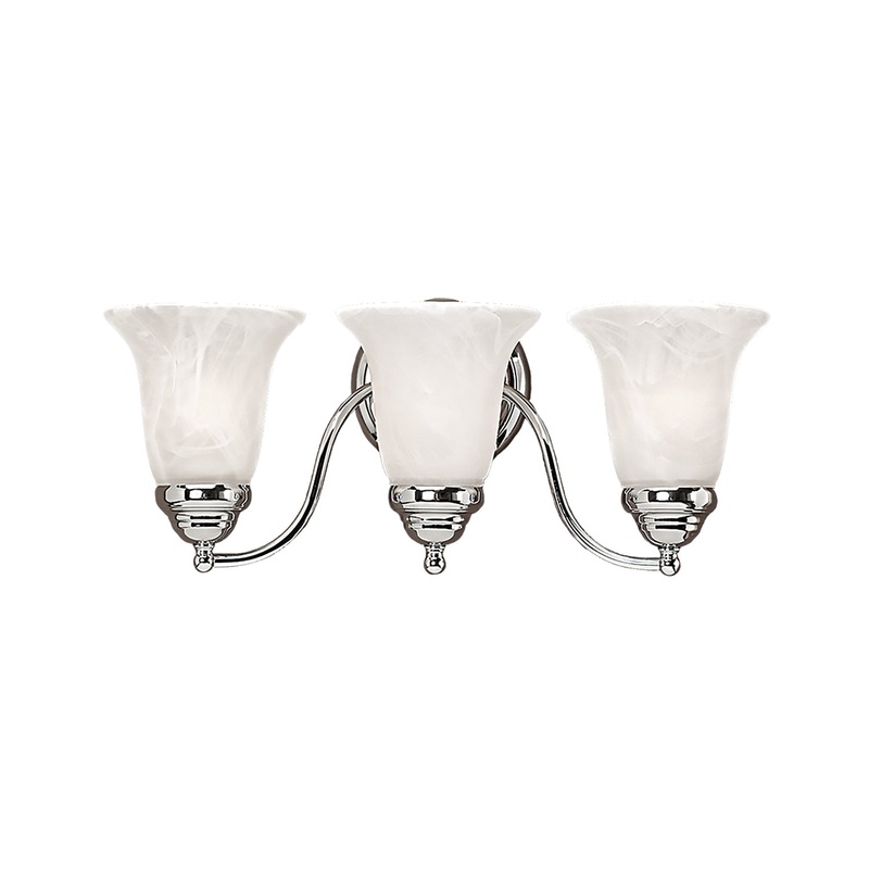 Millennium 333-CH Three Light Vanity, Chrome