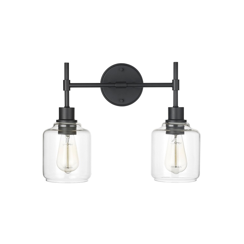 Millennium 46942-MB Asheville Two Light Vanity, Matte Black