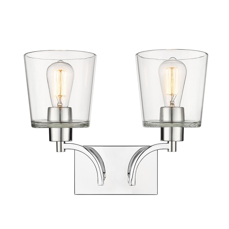 Millennium 496002-CH Evalon Two Light Vanity, Chrome (Discontinued)